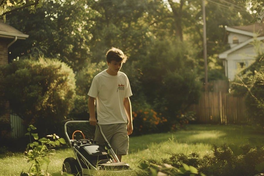 electric push lawnmower